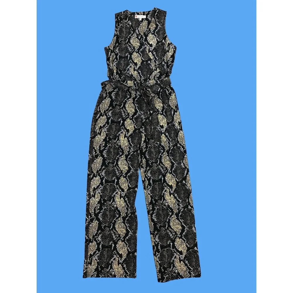 Jude Connally Women’s Snakeskin Jumpsuit Size Medium - Picture 3 of 7